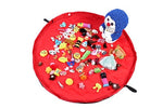 Portable Kids Toy Storage Bag and Play Mat Lego Toys Organizer Drawstring Pouch